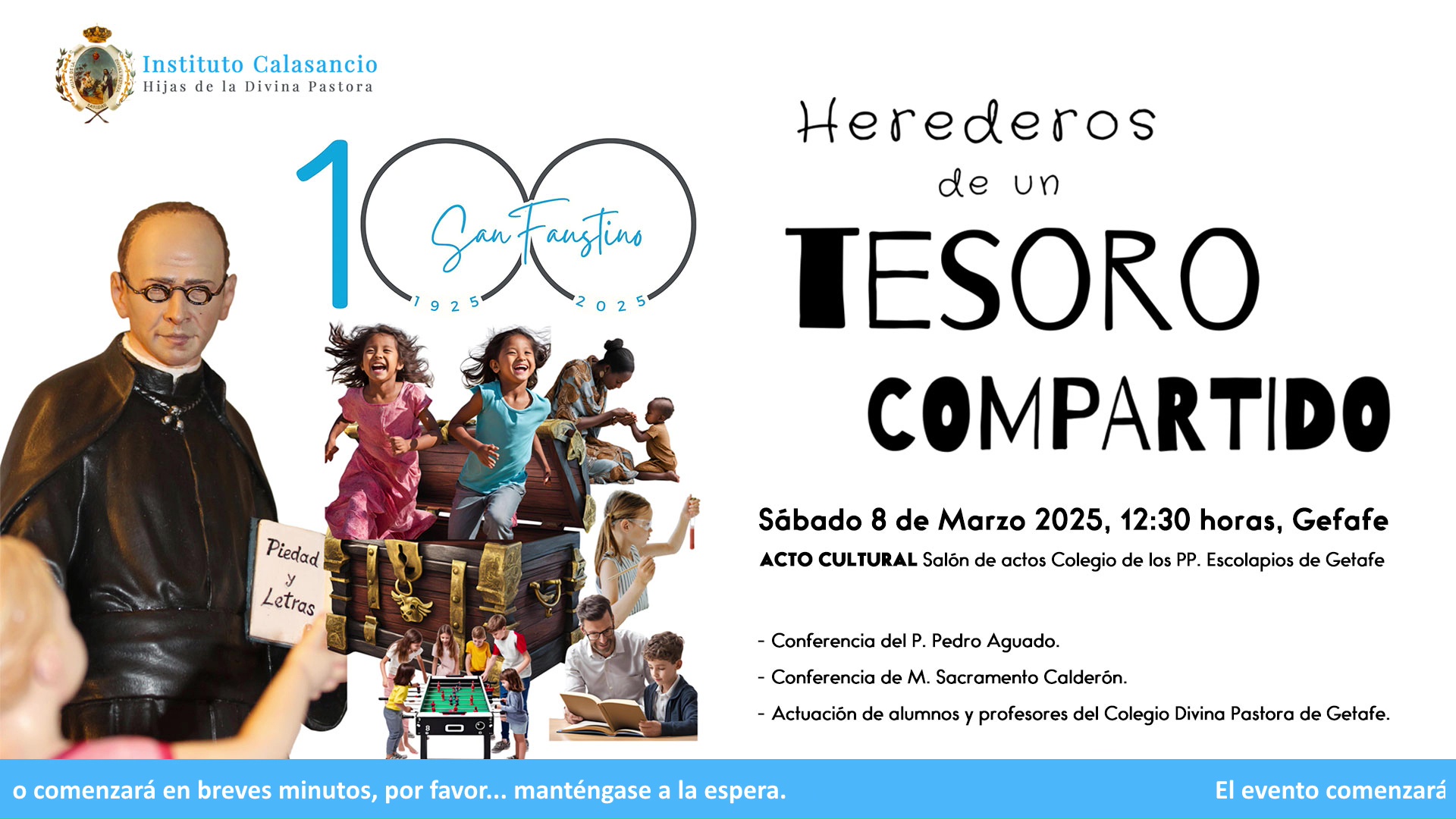 Lee más sobre el artículo Streaming Acto Cultural Escolapios Getafe